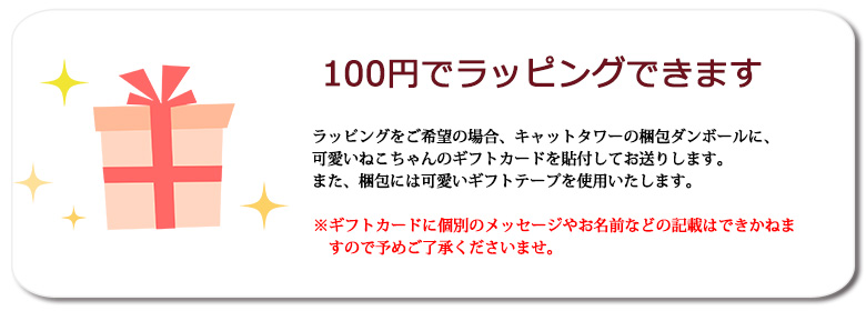 100円でラッピングOK